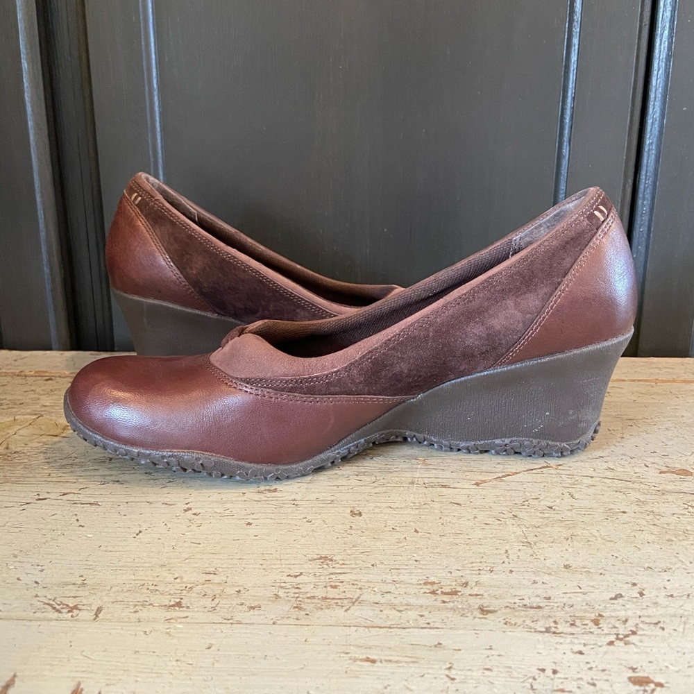 Merrell Lotus Roast Wedge Heels Size 8 - Picture 7 of 7